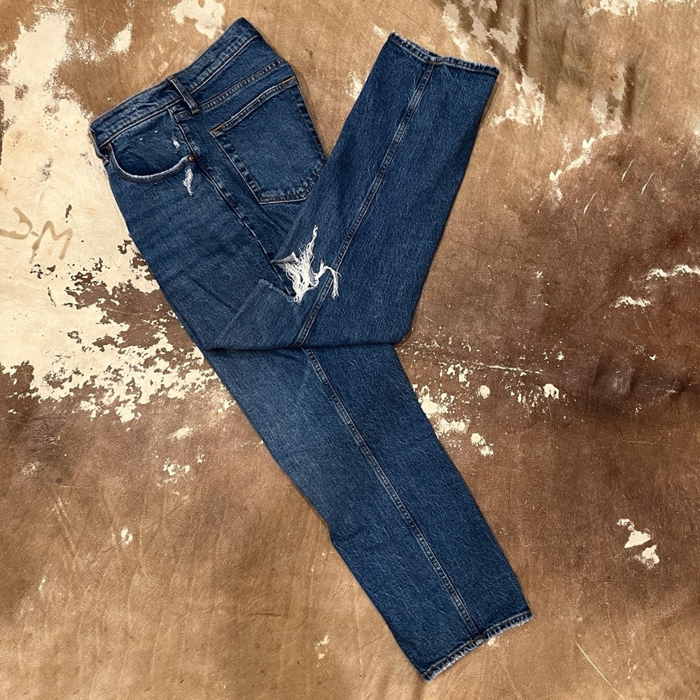 Abercrombie & Fitch 90s Straight Ultra High Rise Jean Distressed Size 30/10s - Picture 9 of 9